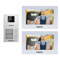 Evolveo DoorPhone AP2-2, drátový videotelefon pro dva byty s aplikací