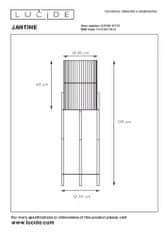 LUCIDE  Stojací lampa JANTINE průměr 30 cm - 1xE27 - Light wood