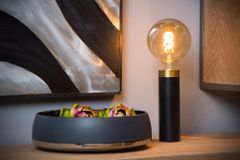 LUCIDE  Stolní lampa SELIN průměr 6 cm - 1xE27 - Black