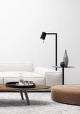 LUCIDE  Stojací lampa LESLEY - Floor reading lamp - 1xGU10 - Black