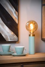 LUCIDE  Stolní lampa SELIN průměr 6 cm - 1xE27 - Turquoise