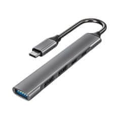 Solight  5v1 USB C hub, 2x USB 3.0, 1x USB 2.0, 2x USB C