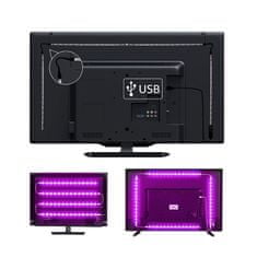 Solight  LED WIFI smart RGB pásek pro TV, 4x50cm, USB