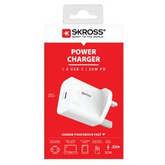 Skross  USB-C nabíjecí adaptér Power charger 30W UK, Power Delivery, typ G