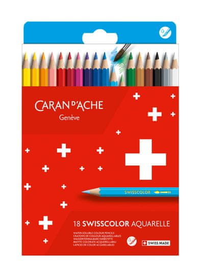 Caran´d Ache Akvarelové pastelky "Swisscolor", 18 ks, 1285.818