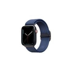 UNIQ Aspen pletený řemínek pro Apple Watch 45/44/42 mm, modrý