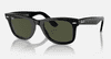 Ray-Ban Ray-Ban Wayfarer Unisex L černá/zelená sluneční brýle 