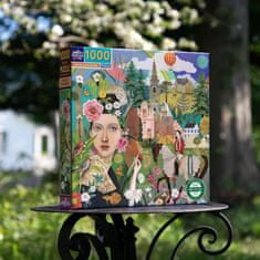 eeBoo Čtvercové puzzle Umělkyně a dcera 1000 dílků