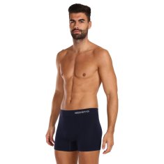 Nedeto 5PACK pánské boxerky bezešvé bambusové modré (5NDTB002S) - velikost XL