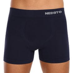 Nedeto 5PACK pánské boxerky bezešvé bambusové modré (5NDTB002S) - velikost XL