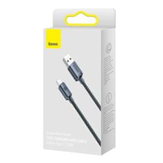 BASEUS Crystal Shine USB kabel pro USB-C, 100 W, 1,2 m černý