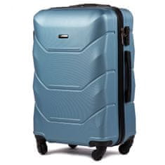 Wings Velký cestovní kufr Wings L, Silver Blue