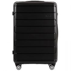 Wings Velký cestovní kufr Wings L, polypropylen, černý