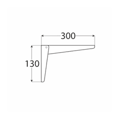 Velano WSN 300 konzole skládací 300x130 bílá