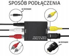 APT AK319A Převodník SPDIF 2xRCA+JACK USB