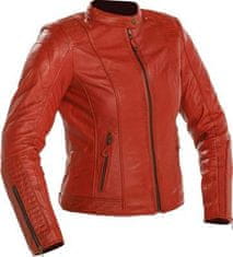 RICHA Dámská kožená bunda LAUSANNE červená bordeaux - nadměrná velikost 48