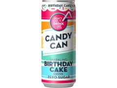 Candy Can Candy Can Birthday Cake sycená limonáda bez cukru s příchutí jahody a vanilky 330ml