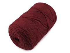 Kraftika 1ks (781) vínová pletací příze macrame cotton 250g