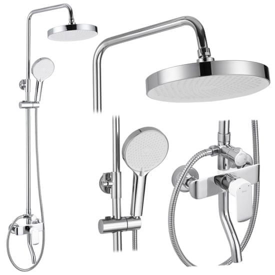 REA Sprchový set BLOOM WHITE CHROME