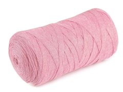 Kraftika 1ks (762/216) růžová střední špagety ploché ribbon 250g