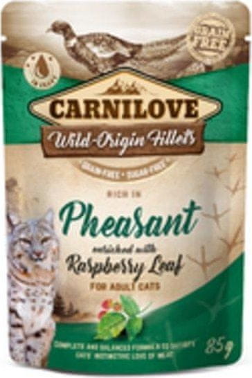 Carnilove Kapsička Carnilove Cat Pouch Pheasant with Raspberry 85g