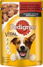 Pedigree PEDIGREE kapsička ve ŠŤÁVĚ : s hovězím a králičím 100g