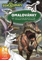 HADEX Omalovánky A4 se samolepkami Dinosauři