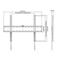 Gembird Držák TV WM-70F-01, 37"-70" (40kg)