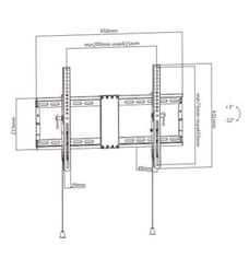 Gembird Držák TV WM-80T-01, 37"-80" (70kg), náklopný