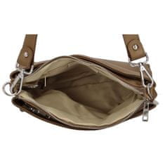 Delami Vera Pelle Trendy dámská kožená crossbody Olivia, khaki