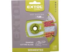 Extol Craft Kotouč diamantový řezný segmentový - suché řezání, O 125x22,2x2mm