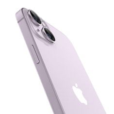 Spigen Ez Fit Optik 2x ochranné sklo na kameru na iPhone 14 / 14 Plus / 15 / 15 Plus, fialové