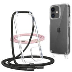 Tech-protect FlexAir Chain kryt na iPhone 11, černý/růžový