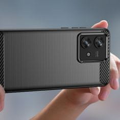 Tech-protect Carbon kryt na Motorola Edge 40 Neo, černý