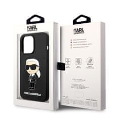 Karl Lagerfeld NFT silikonový kryt pro iPhone 15 Pro Černá