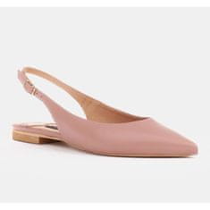 Pudrově růžové sandály velikost 40