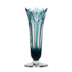 Caesar Crystal Váza Lotos, barva azurová, výška 200 mm