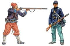 Italeri figurky pěchota Unie a Zouave, americká občanská válka, Model Kit figurky 6012, 1/72