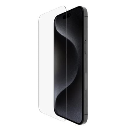 Belkin SCREENFORCE UltraGlass2 Anti-Microbial ochranné sklo pro iPhone 15 Pro Max