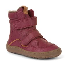 Froddo Dívčí barefoot zimní obuv G3160169-4 bordo, 32