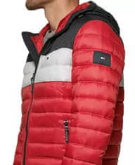 Tommy Hilfiger Prošívaná zimní pánská bunda Quilted Color Blocked červená L