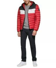 Tommy Hilfiger Prošívaná zimní pánská bunda Quilted Color Blocked červená L