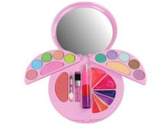 Lean-toys Sada Krásy Make-Up Kulatá Paletka Lesky Lak Na Nehty Vzor