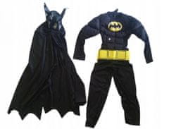 FunCo Dětský kostým Svalnatý Batman s maskou 122-128 L