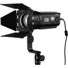 Godox Godox SA-D S30 Focusing LED 3-Light Kit 3x S30 Light, 3x Light Stand, 1x Projection Attachment, 2x Softbox
