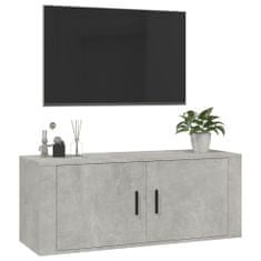 Vidaxl Nástěnná TV skříňka betonově šedá 100 x 34,5 x 40 cm