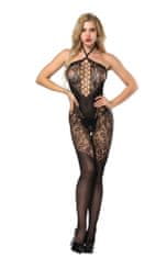 Temptly Krajkové body s efektním bodystocking výstřihem