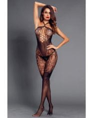 Temptly Krajkové body s efektním bodystocking výstřihem