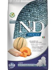 Farmina N&D dog OCEAN PUMPKIN (GF) puppy medium & maxi, cod & cantaloupe melon 2,5 kg granule pro psy