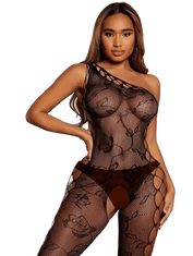 Temptly Bodystocking oblek s jedním otvorem pro popruh